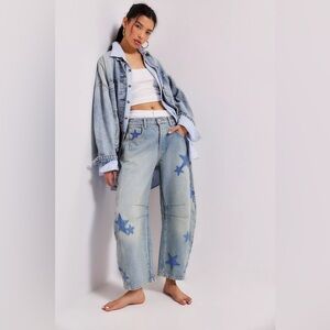 FREE PEOPLE BARREL JEANS